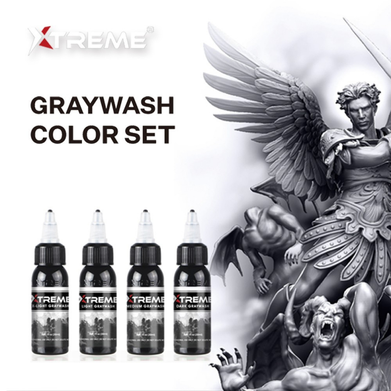 Xtreme Ink - Graywash Set - 4x120ml (Reach Compliant)