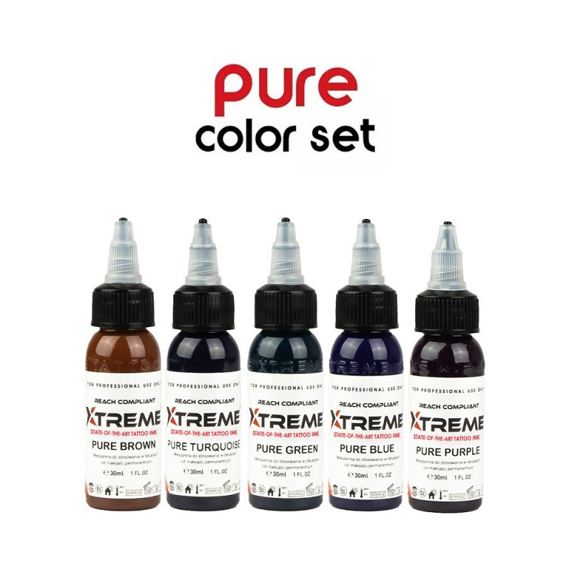 Xtreme Ink - Pure Color Set - 5x30ml