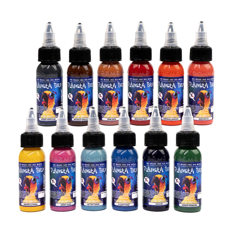 XTreme Ink - PLANETA BIU NEW SCHOOL SET 12x30ML (Reach Compliant)