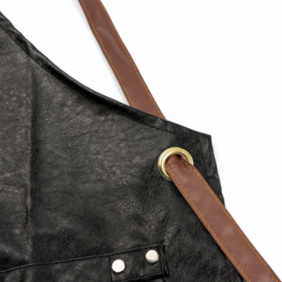 UNISTAR Protective Leather Apron, Black /1 pc/
