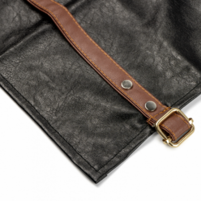UNISTAR Protective Leather Apron, Black /1 pc/