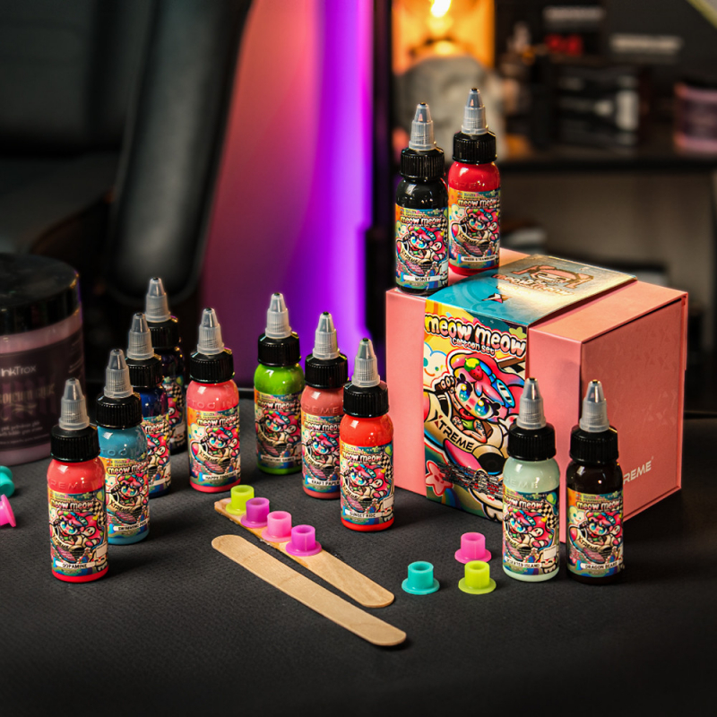 XTreme Ink - MEOW MEOW Cartoon Set 12x30ml (Reach Compliant)