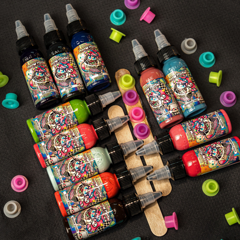 XTreme Ink - MEOW MEOW Cartoon Set 12x30ml (Reach Compliant)